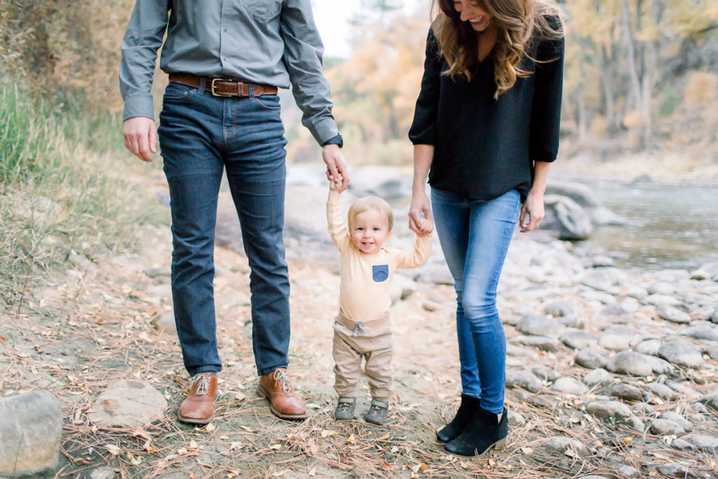 Family of three photo session