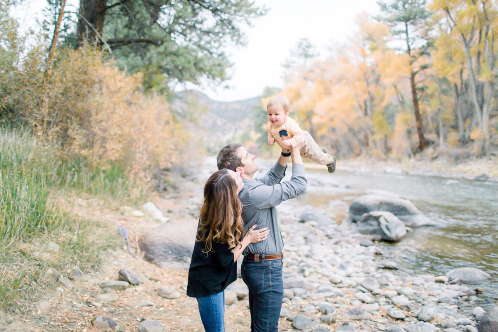 Family of three photo session