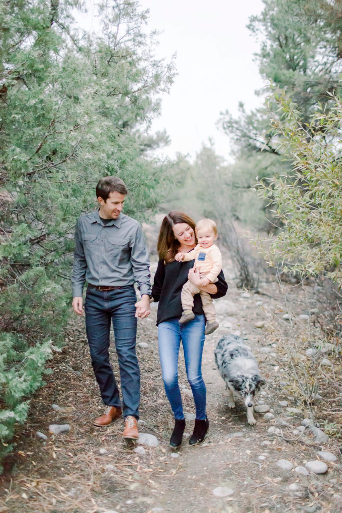Family of three photo session