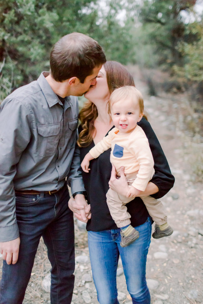 Family of three photo session