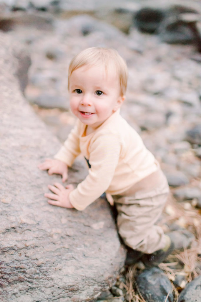 Family of three photo session