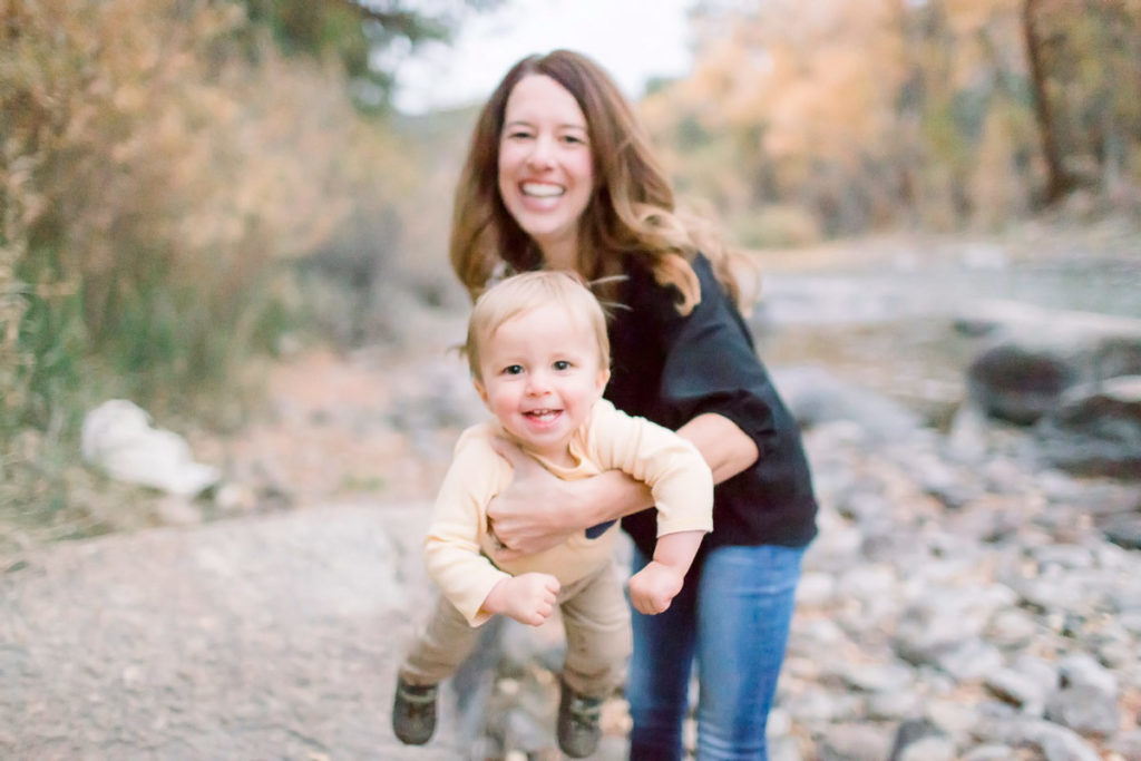 Family of three photo session
