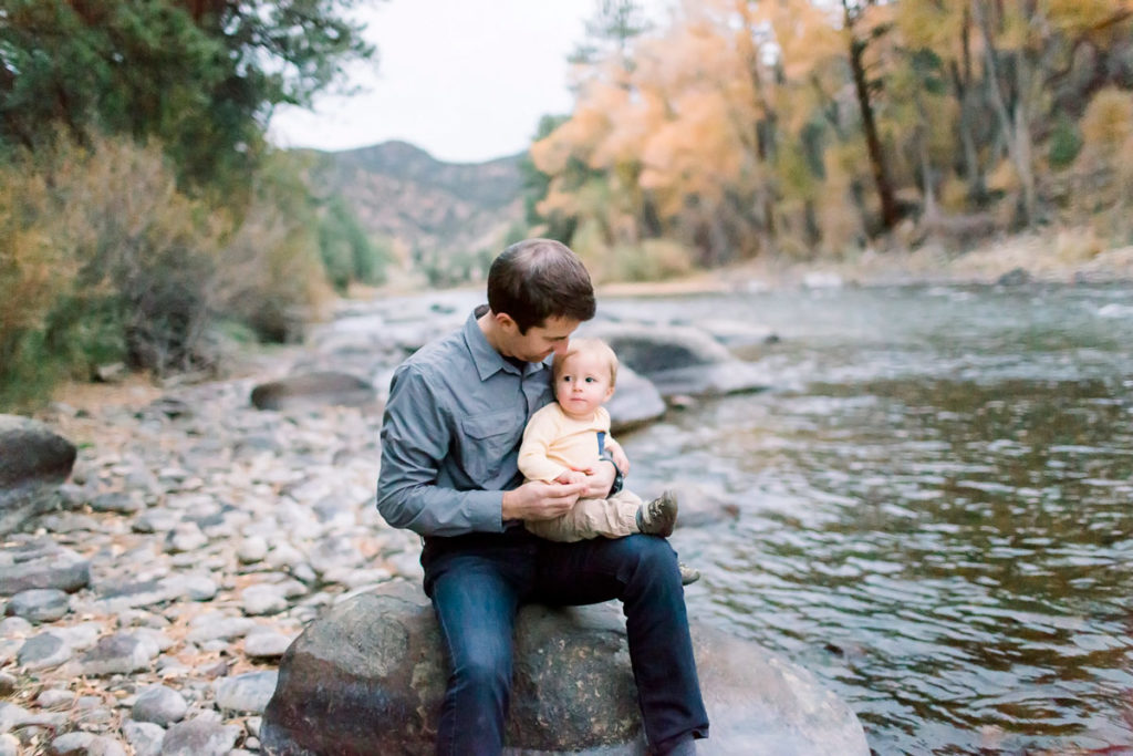 Family of three photo session