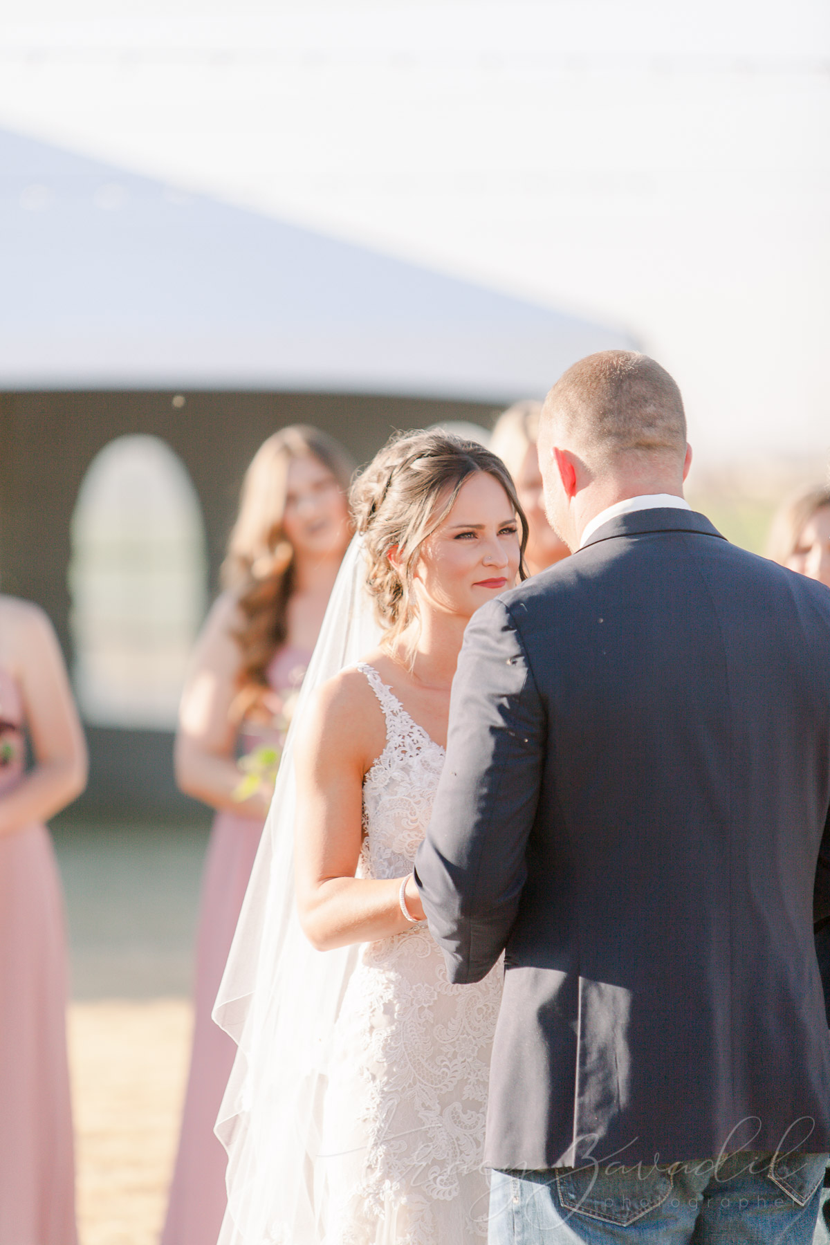 Bride at ceremony