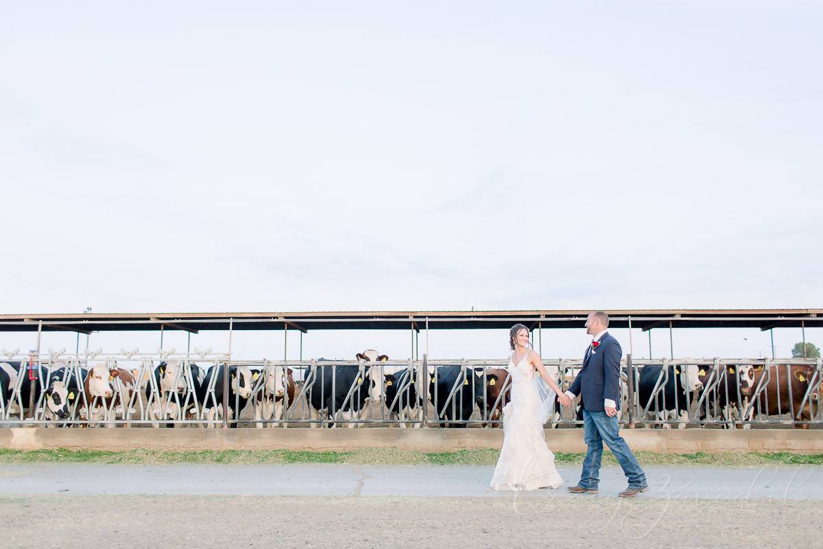 Bride and Groom walking